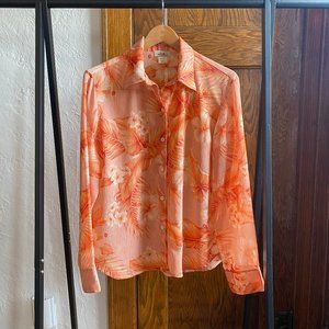 Women's Tommy Bahama Button Down Tropical Shirt - Sz M